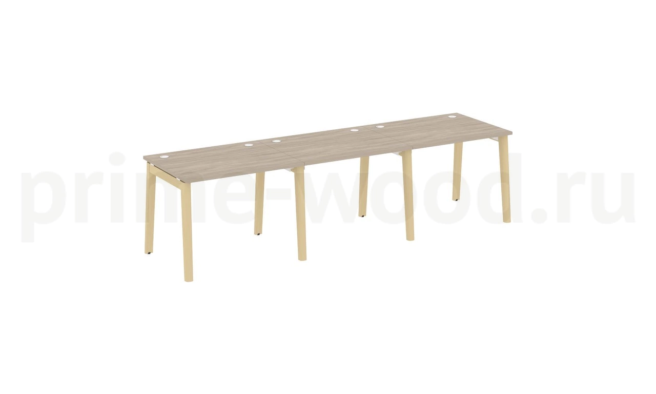 Рабочая станция, опоры - массив дерева ONIX WOOD 294x80x75 - фото 1